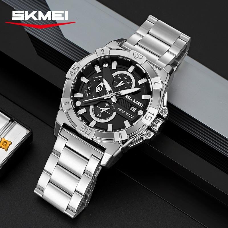 Business men's watch waterproof high-end men's watch luminous chronograph quartz watch