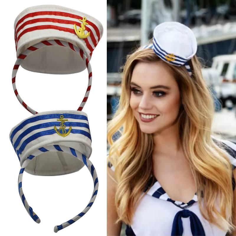 Jiaqi Christmas Easter Halloween Navy Headband Decorative Accessories Unisex Headgear