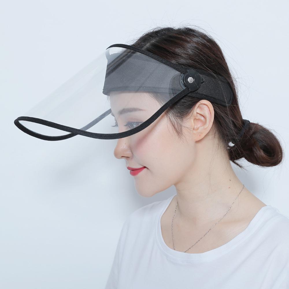 Transparent Face Cover Sun Hat For Cycling Outdoor Sports Adjustable Lens Clear Full Face Shield Visor Mask For Motorcycle Beach