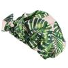 Brand new revised full circle elastic adjustment printed waterproof shower cap bow strap round hat