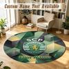 Round Rug Custom NameSporting CP Pattern Non Slip Carpet Home Floor Decor