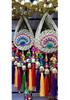 Ethnic Bean and Small Drum Wind Chime with Gourd Pendant - Yunnan Wall Hanging Ornament