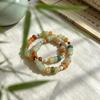 Rainbow Treasure Natural Stone Bracelet – Trendy Birthday Gift for Her