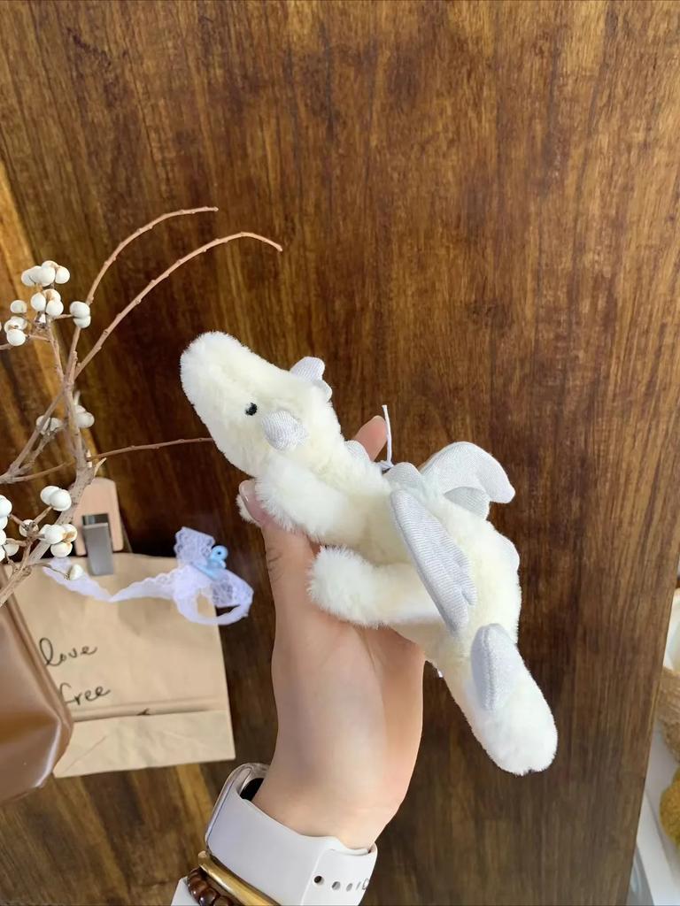 30cm Soft Plush Toy Little Dragon Plush Toys White Green Dinosaur Stuffed Animal Soft Doll Birthday Gift for Children