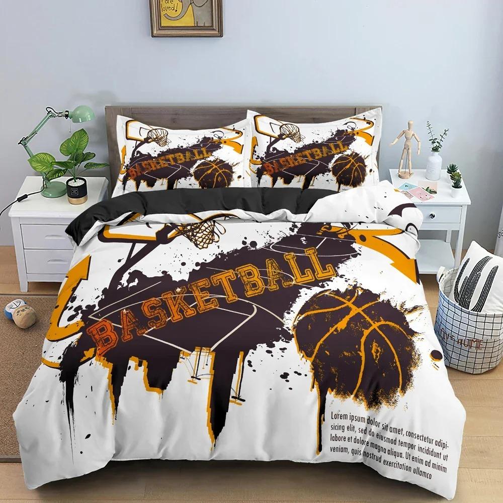 3D Basketball Bedding Set For Boy Bedroom Duvet Cover Comforter Covers Single Twin King Size Quilt Cover Home Textile