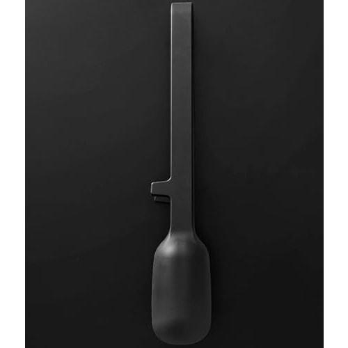 Yamazaki Tower Silicone Cooking Tongs, Black, W10 X D4.7 X H29cm, Dishwasher Safe, Floating Tips, Spoon Tongs, Pasta Tongs, 1776