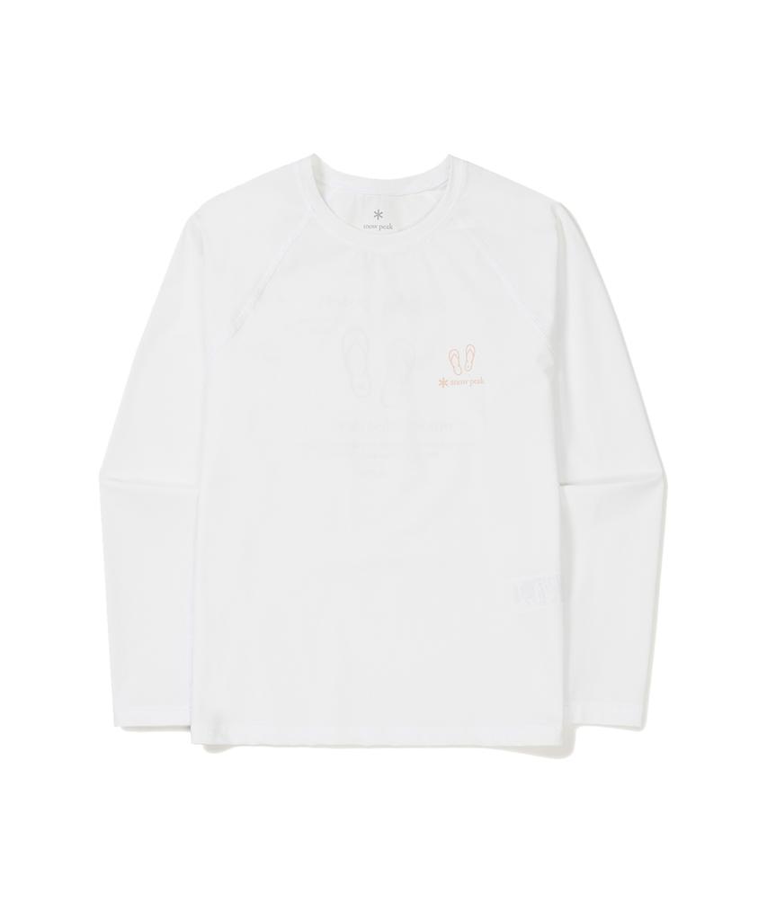 SNOWPEAK APPAREL Loose Fit Women'S Long Sleeve Rash Guard Off White (S24Mwwsw07)