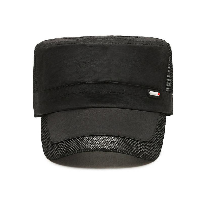 Summer Quick-Drying Flat Cap Men's Outdoor Baseball Cap Sunscreen Fishing Sun Hat Thin Breathable Cap