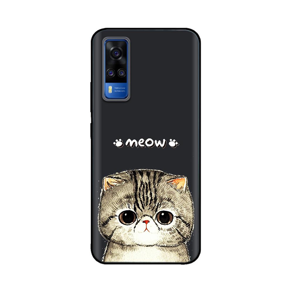 Für vivo Y31 2021 Hülle Weiche Schwarze Silikon Rückabdeckung Fundas Für Vivo Y51a Y51 2020 Dezember V2030 Y 51 VivoY31 V2036 Handyhülle
