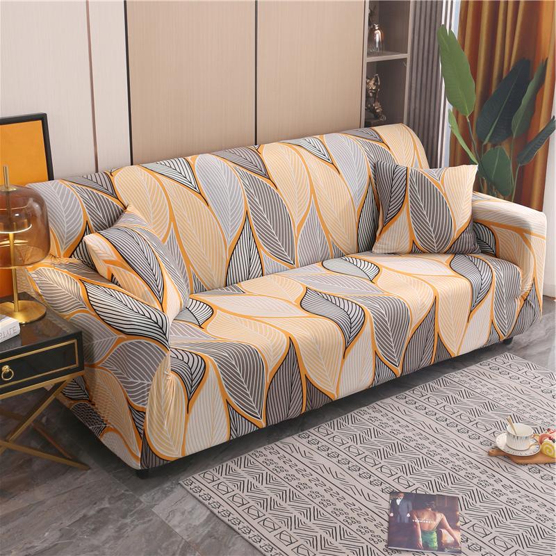 Geometry Sofa Cover for Living Room Stretch Slipcover Couch Cover Chair I Shape Big Sofa Cover 3 Seater Soft Furniture Protector