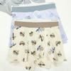 Autumn/Winter Men's Teen Pure Cotton Printed Boxer Briefs - Breathable, Seamless, Comfortable, Antibacterial