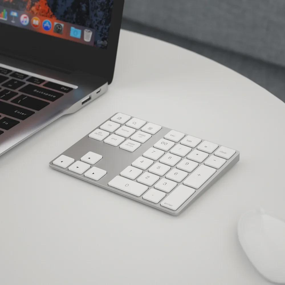 Bluetooth Digital Keyboard and Mouse Set: Lightweight, Wireless, Fast-Charging, and Slim Design.