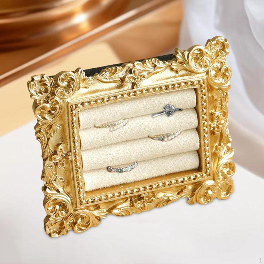 Vintage Display Stand Baroque Holder Photo Prop Ear Studs Organizer for Vendor, Desk, Store, Counter