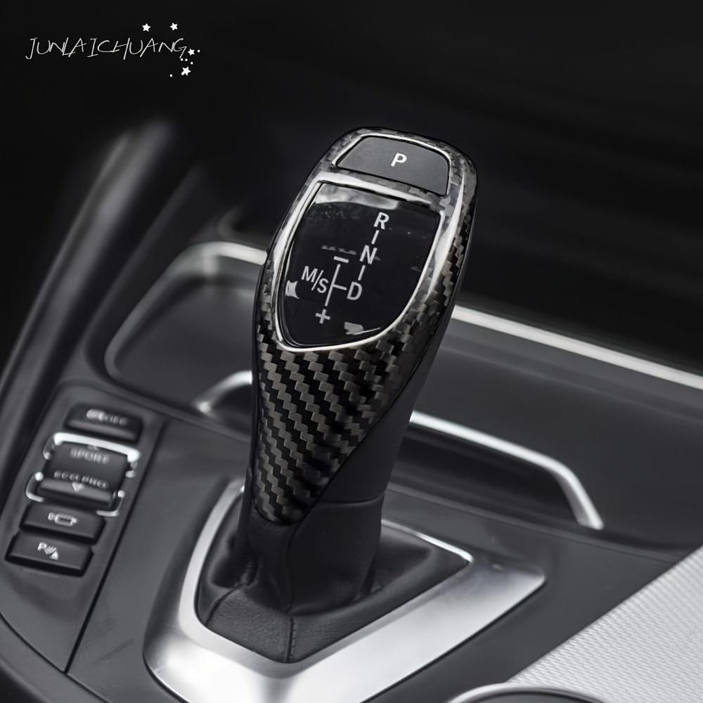 Carbon Fiber Gear Shift Knob Cover for BMW F20 F21 F22 F23 F30 F32 F34 F35 F36 F06 F12 F25 F26 F15 F16 Premium Interior with Precision Fit & Stylish