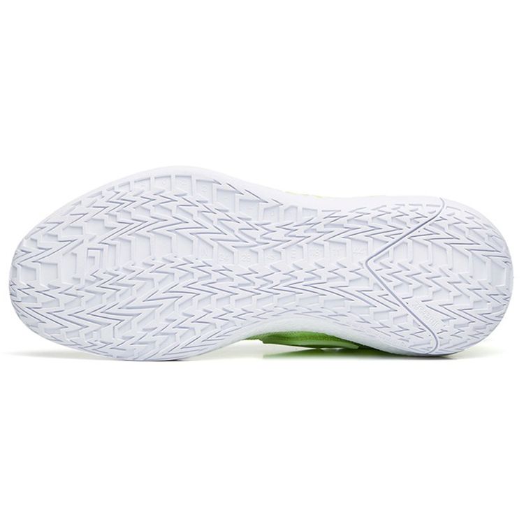 Anta Sweep 4 Durable Rebound Low Basketball Shoes Men Sneakers White Green 112231608-4