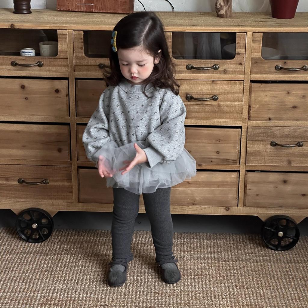 Children's Thickened Gauze Skirt Sweater Autumn and Winter New Children's Clothing Baby Clothes Girls Fleece Suit