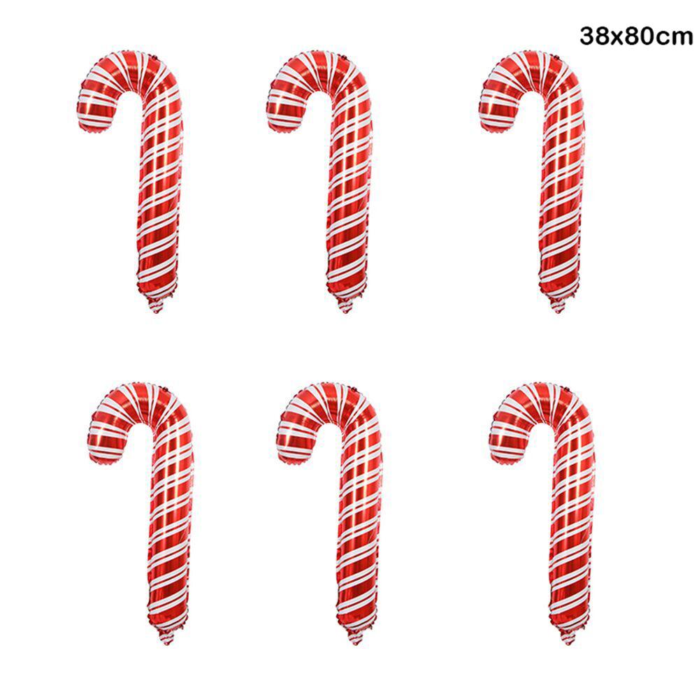 Candy Cane Christmas Balloons - Red Green Sweet Candy Balloons, Holiday Party Decorations & Gift Box Fillers