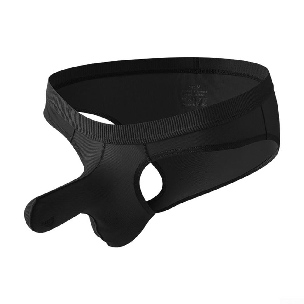 Lingerie Thong Low Waist Quick Drying Solid Bulge Pouch