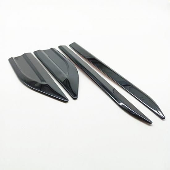 Fenders Car Accessories Side Vent Air Wing Trim Cover Polished Stainless Steel