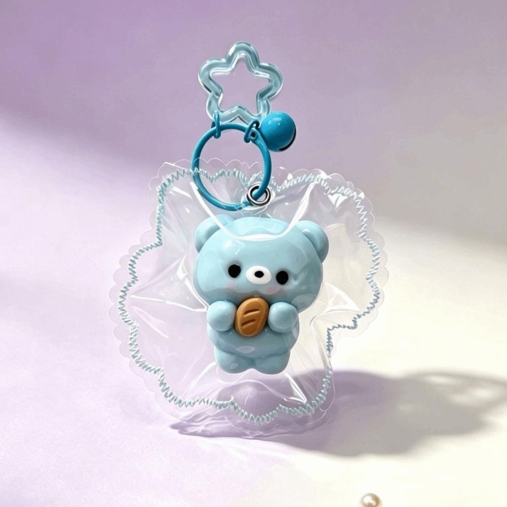 Food Grade Silicone Squeeze Toy Keyring Slow Rebound Fidget Toy Squishy Toy Keychain Desktop Decor