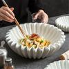 Decorative Bowl Fruit Bowl Decorative Tray Ruffle Scallops Bowl for Home Decors Handicraft Bowl Stylish Key Bowl Gift