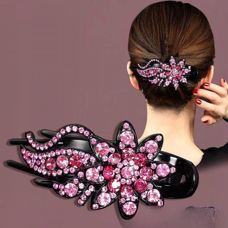 1Pc Korean High-End Hair Clip for Women: Elegant Duckbill Grab Clip & Curler