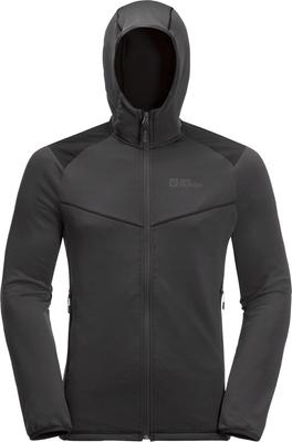 Jacket Jack Wolfskin KOLBENBERG Men's Jacket with Hood with Zipper M Phantom