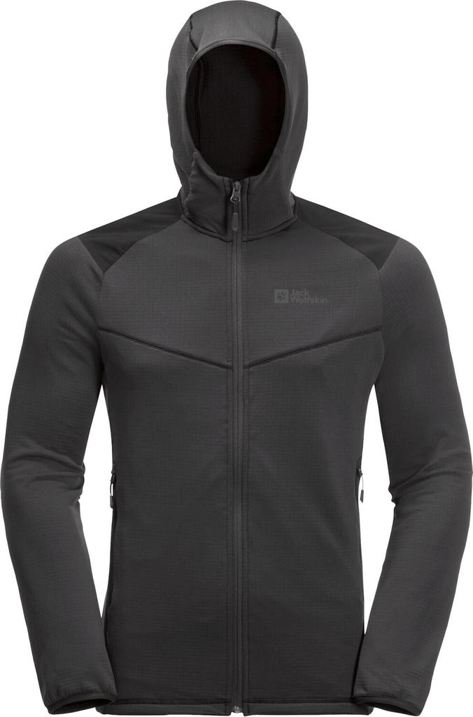 Jacket Jack Wolfskin KOLBENBERG Men's Jacket with Hood with Zipper M Phantom