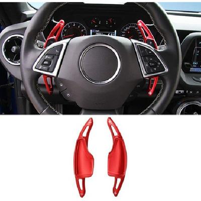 Red Steering Wheel Paddle Shifter Extensions For Chevy 14-19 C7 Corvette/Camaro