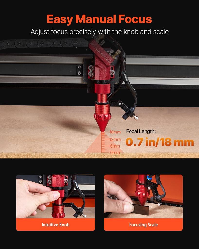 50W CO2 Laser Engraver, 500 X 300 Mm, CO2 Laser Engraver Cutter Machine with 4 Way Pass Air Assist, Engraving Cutting Machine, Compatible with