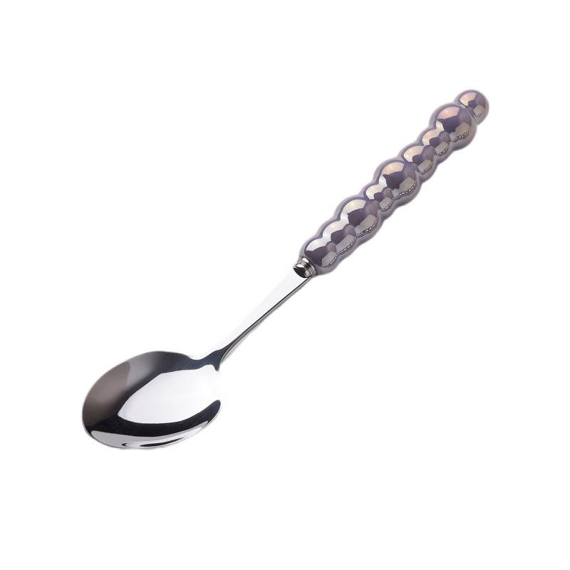 Light Luxury Creative Knife, Fork and Spoon Household Stainless Steel Steak Knife and Fork Western Dessert Spoon Tableware Set High Value