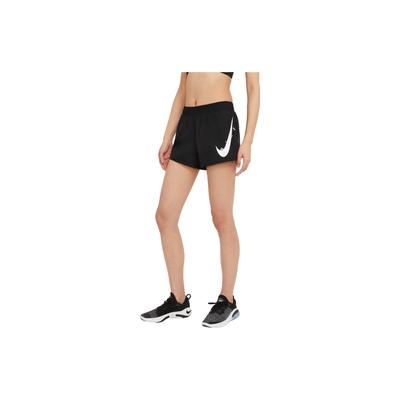 Swoosh Run Elastic Waist Casual Sports Shorts Women Bottoms Black CZ9316-010