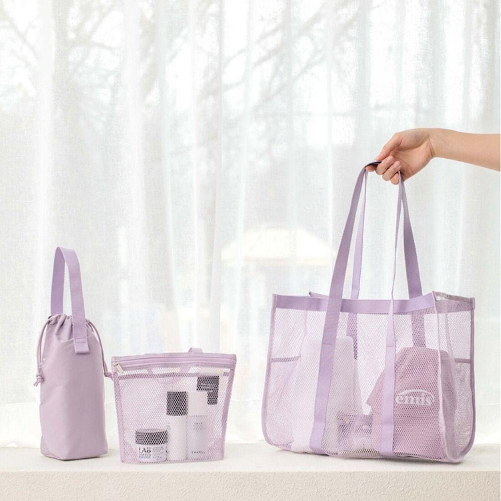 Large Capacity Storage Bag Ultra Light Beach Bag Portable Travel Organizing Bag Swim