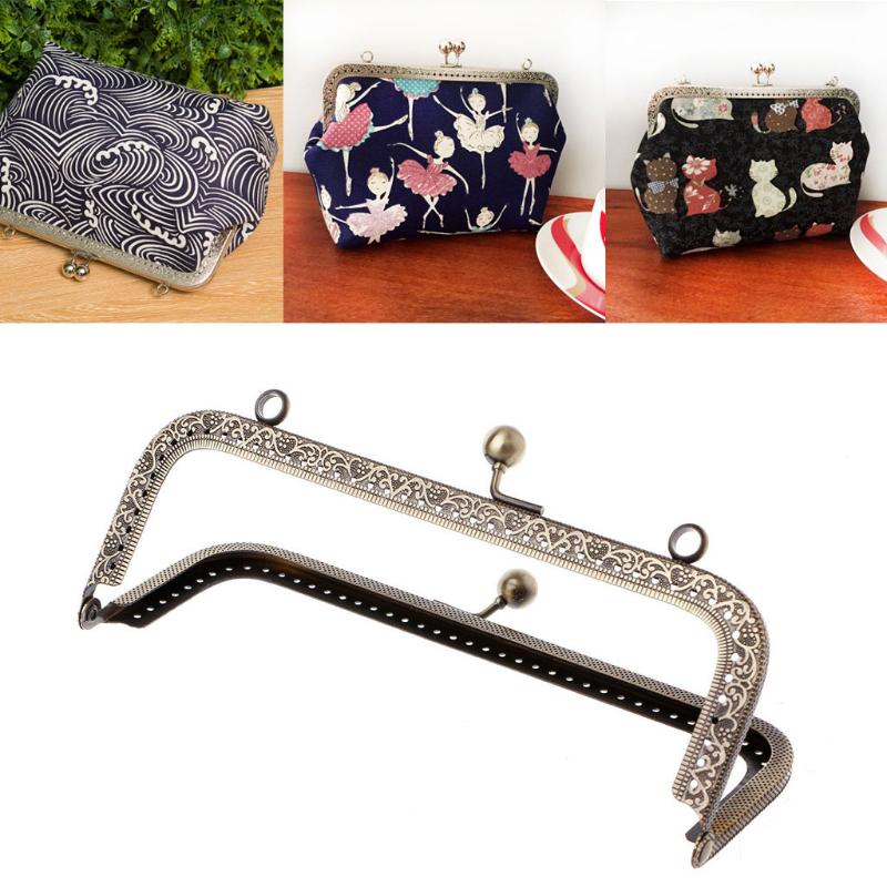 Metal Arch Purse Bag Frame Kiss Clasp Pretty Lock Clip Bags Making DIY Crafts