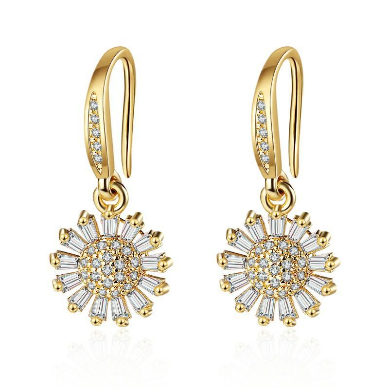 925 Sterling Silver Jewelry Women Cute Tiny Clear Crystal CZ Stud Earrings Gift for Girls Teens Lady New