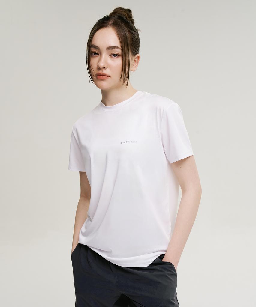 Leijibi Aero Touch Standard Fit Short Sleeve W T-Shirt Top Sleeve White