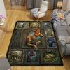 Prehistoric Dinosaurs Pattern Rug Floor Mat for Living Room or Bedroom Soft and Comfortable Carpet a Gift for Birthday and Holiday.