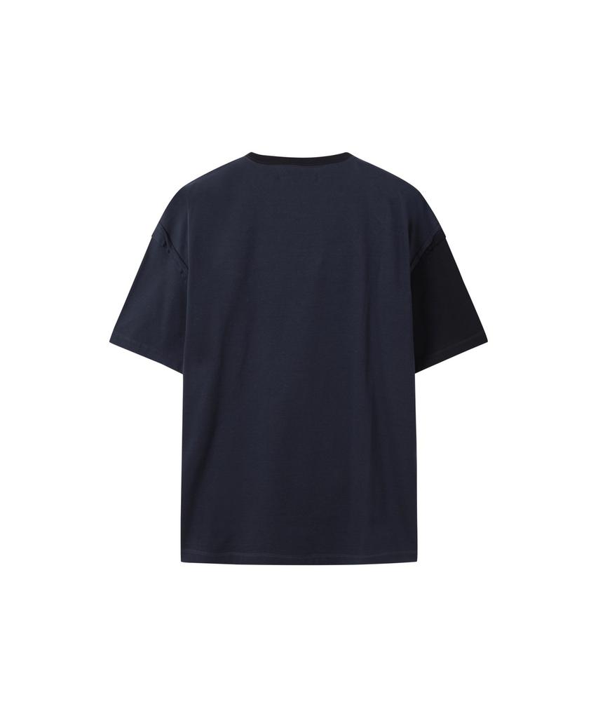 RECODE Color Blocked T-Shirt_Rktam25619Bkx