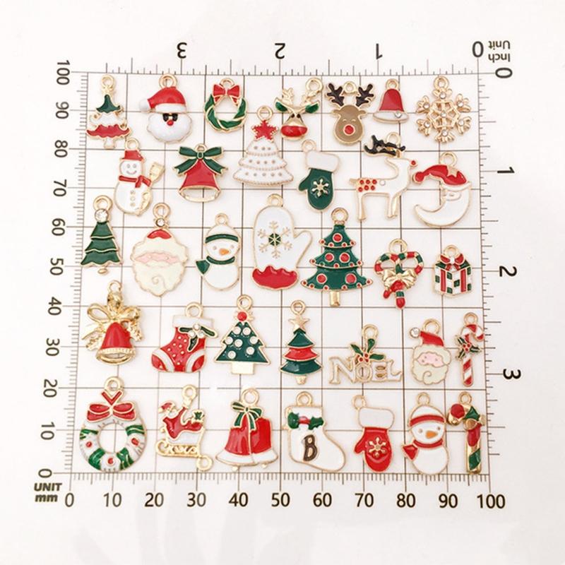 Unique 38 pcs Mix Christmas Pendant Lovely Decoration DIY Pendant Decoration
