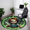 1pc Horror Doll Chair Carpet for Office, Indoor Non Slip Washable Polyester Fiber Carpet, Mat For Office, Machine Washable