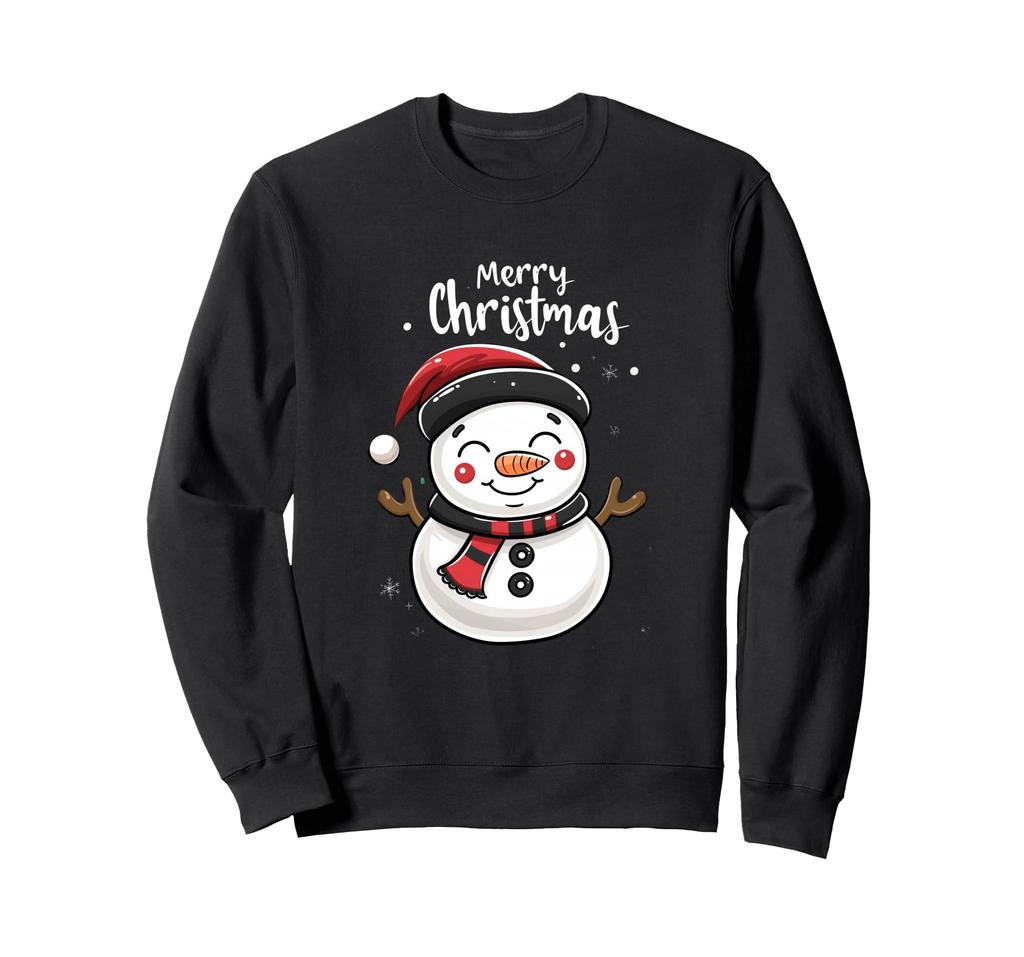 Funny Snowman Cute Christmas Motif Christmas Sweatshirt