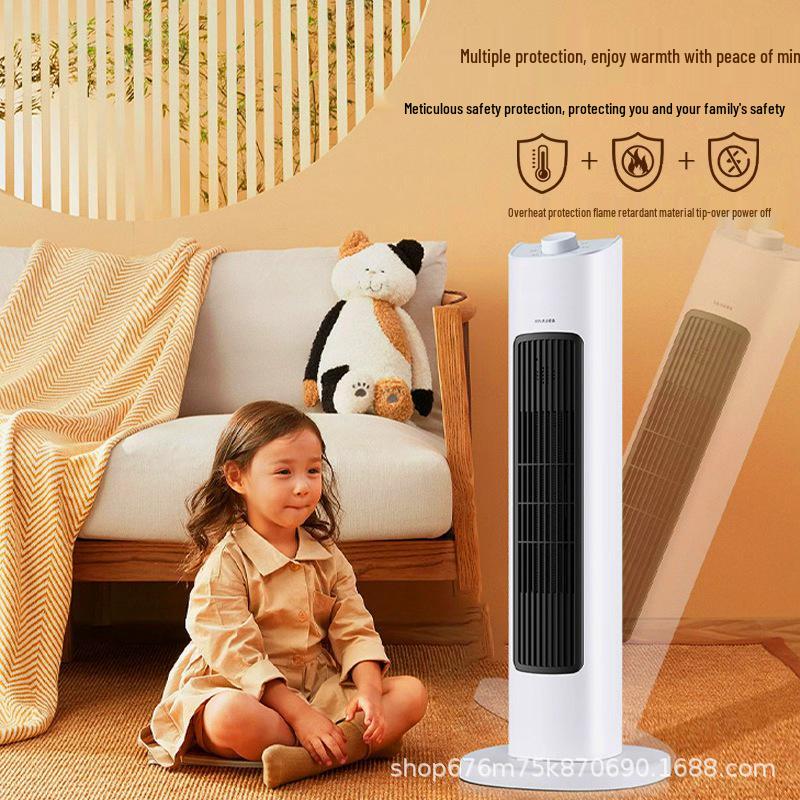 Dual-Use Vertical Graphene Heater: Energy-Efficient, Warm & Cool Electric Household Fan