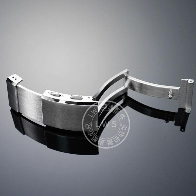 For Mido Leader M026 Silicon Strap Stainless Steel Folding Buckle Fine Adjustment Pulling Tooth Extension Buckle Clasp 20mm