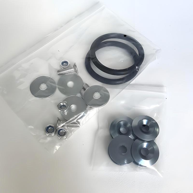 Multiple Colors Universal Front Rear Bumper Trunk Quick Release Fastener Kit with Release Tabs and O-Ring For Racing Drifting