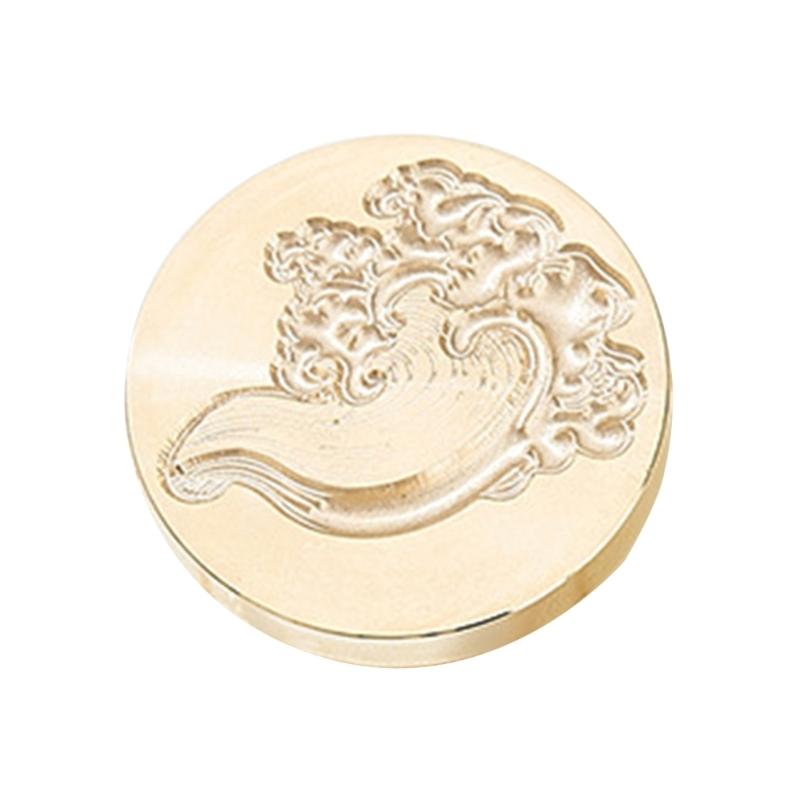 Welliges Texturiertes Wachssiegel Stempelkopf Metall Wachsstempelkopf für Valentinstagskarte Geburtstagskarte Einladungen Umschlag