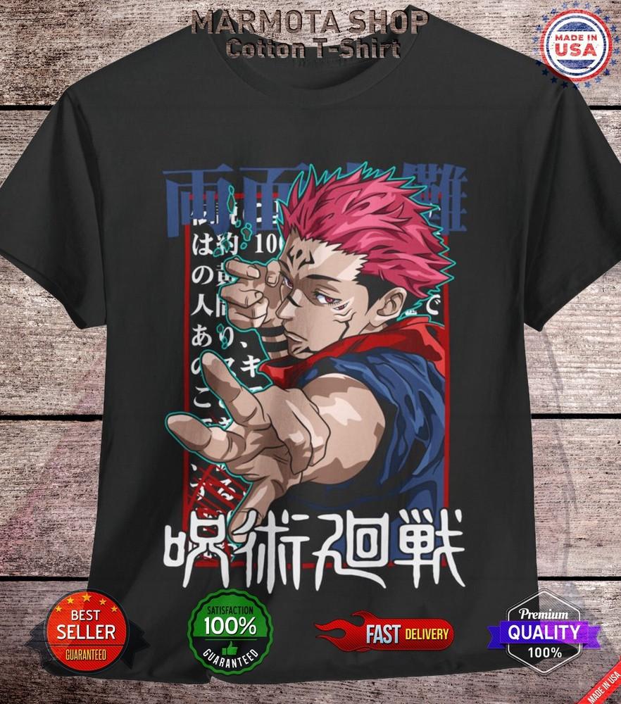 Sukuna Ryomen Jujutsu Kaisen T-Shirt Itadori Gojo Anime Japanese Tee Shirt JJK