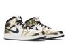 Jordan 1 Mid Metallic Gold Black White (GS)
