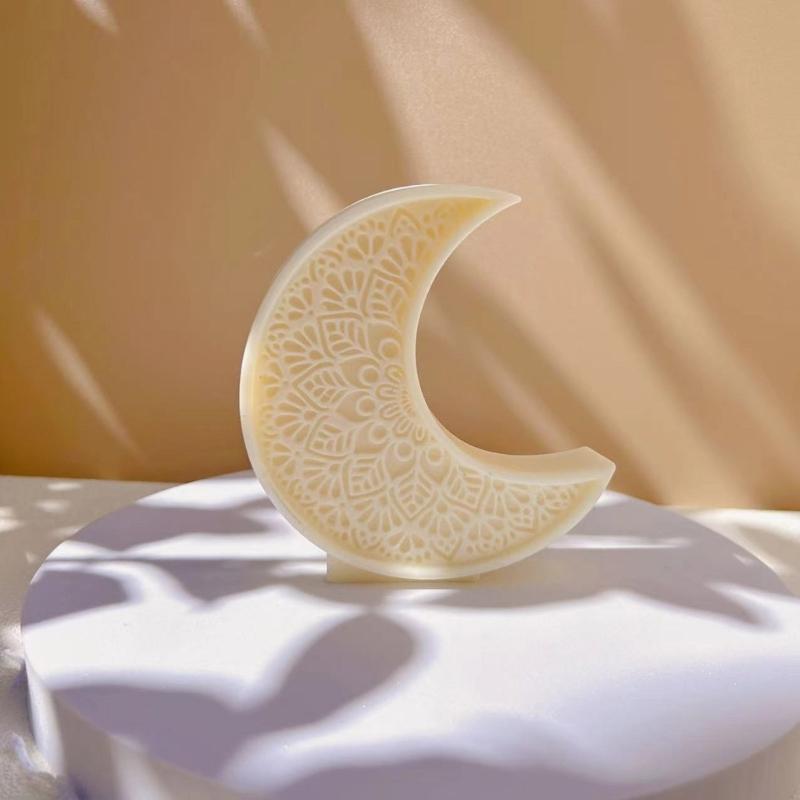 Arched Door Silicone Candle Molds Moon Shaped Silicone Candle Molds Soap Silicone Molds for Candle Soap Home Decoration