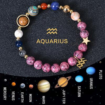 JYL Bracelet Zodiac  Planet Motif Aligns Destiny & Cosmic Blessings