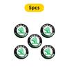 ONMS3 14mm Aluminum Car Remote Key Shell Emblem Sticker For Skoda Octavia A2 A5 A7 Fabia Rapid Karoq Superb Kodiaq Yeti RS Scala Kamiq